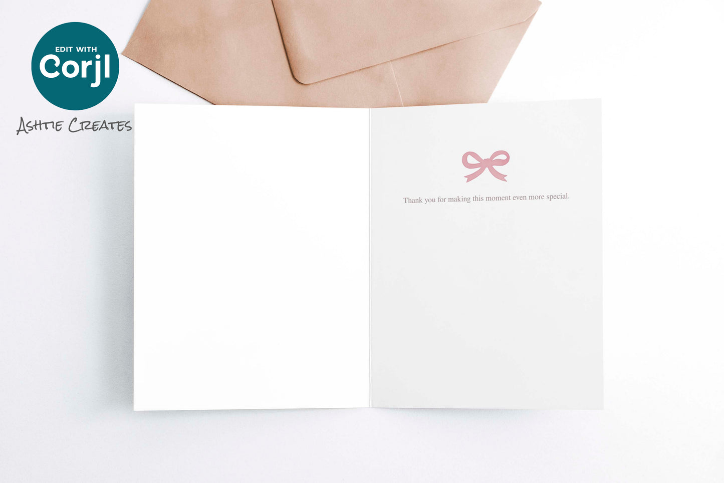 We Can Bearly Wait Thank You Card – Editable Baby Shower Card - Customizable Digital Download